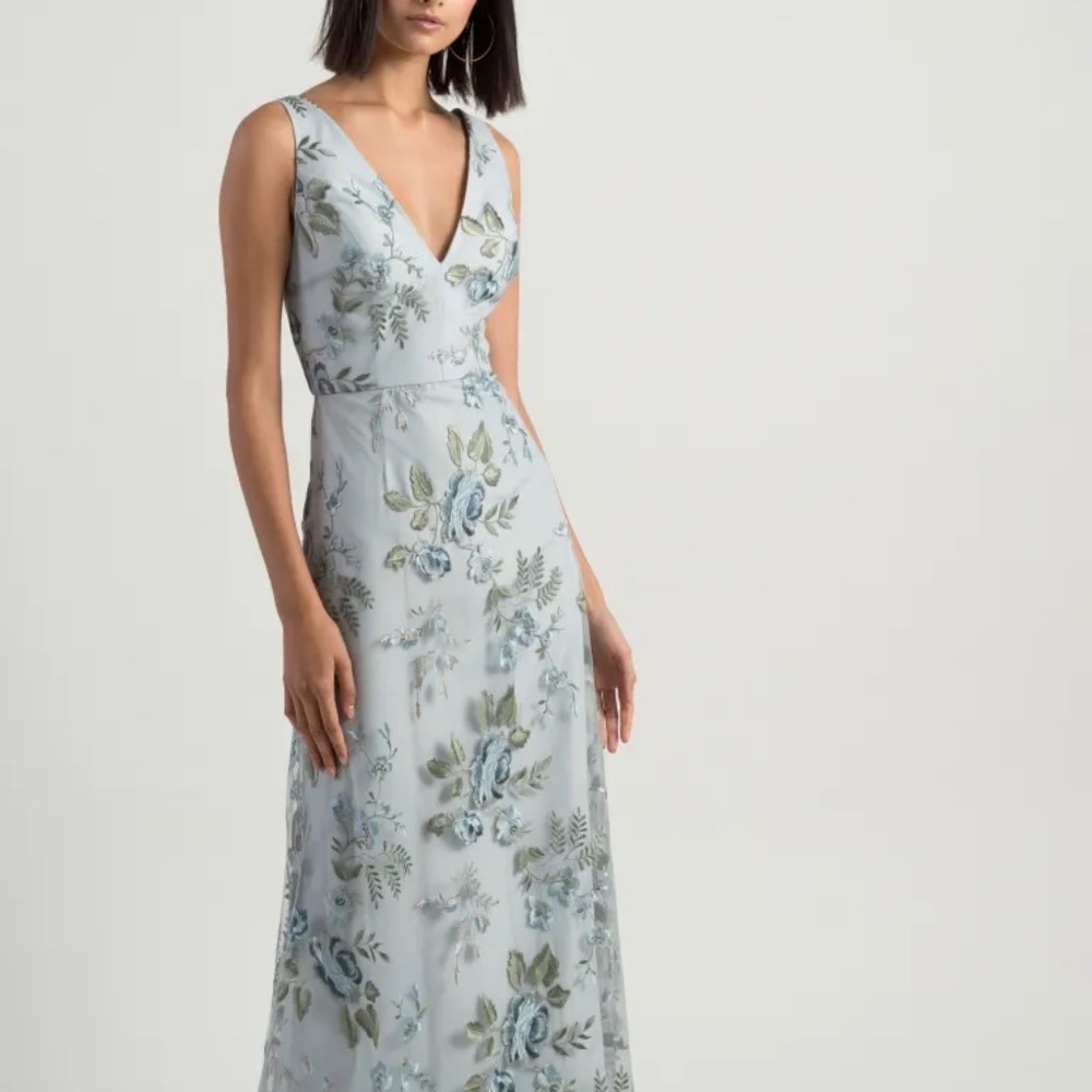 Bridesmaid Gown. Light blue